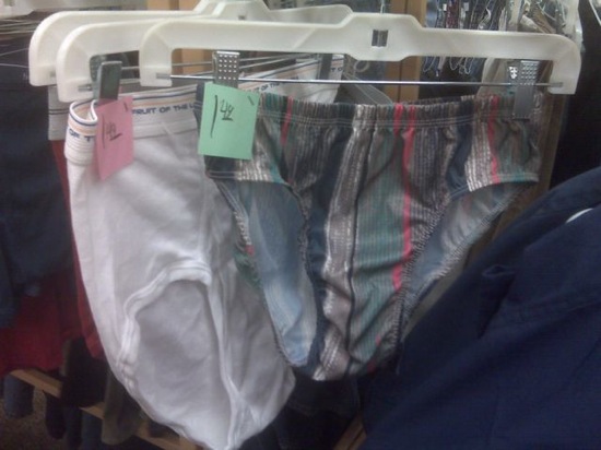 thrift store underwear  ^^^ THINGS I FOUND (at the thrift store